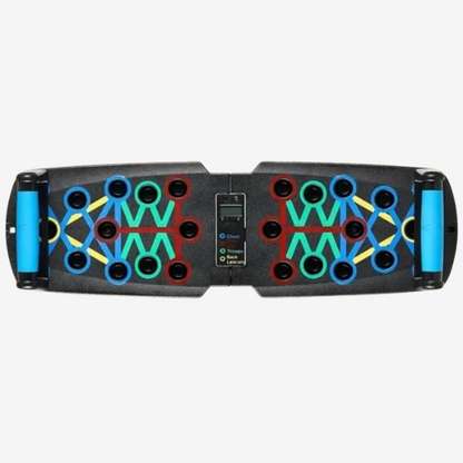 Planche de pompes intelligente SmartPush™ avec positions codées couleur pour musculation complète