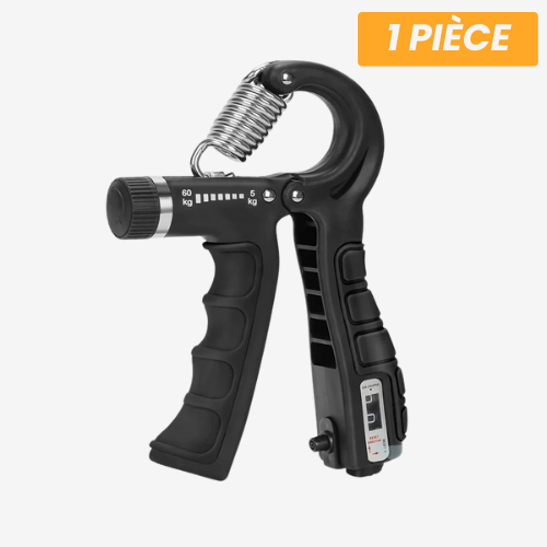 Pince de musculation main ForceGrip™ à résistance réglable pour avant-bras