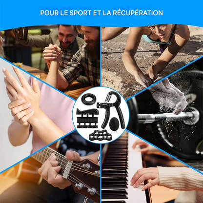 Poignée antidérapante de la pince ForceGrip™ – renforcement musculaire