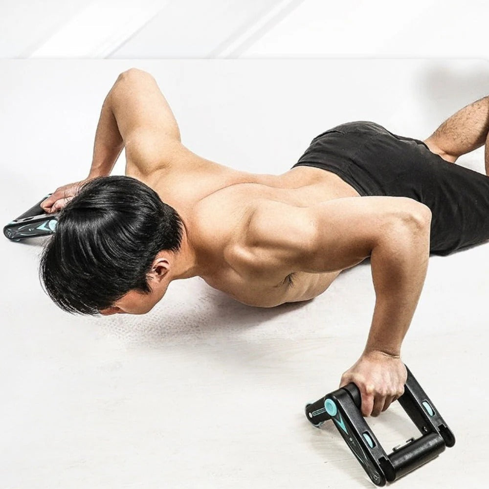 Poignées antidérapantes de la roue AbsGlide™ – entraînement abdos