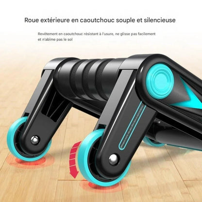 Roue abdominale AbsGlide™ en action – renforcement du tronc