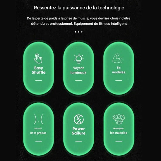 Utilisation du stimulateur EMS MuscleZen™ sur les abdominaux et cuisses