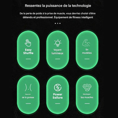 Utilisation du stimulateur EMS MuscleZen™ sur les abdominaux et cuisses